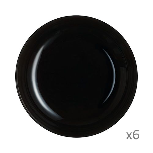 6 Assiettes À Pho 17cm Friend's Time Noire- Luminarc