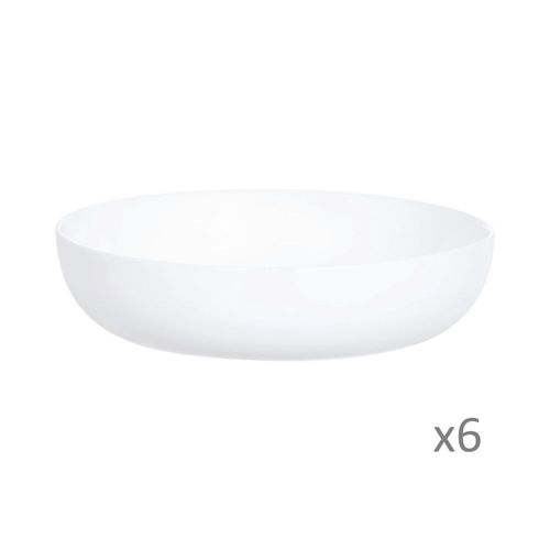 6 Assiettes À Couscous 21cm Friend's Time Blanche - Luminarc