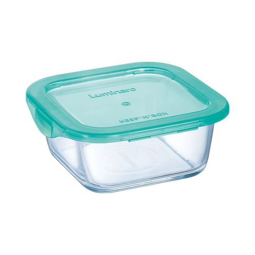 Boîte De Conservation Carrée Hermétique 38 Cl Keep'n Box + Couvercle Lagoon - Luminarc