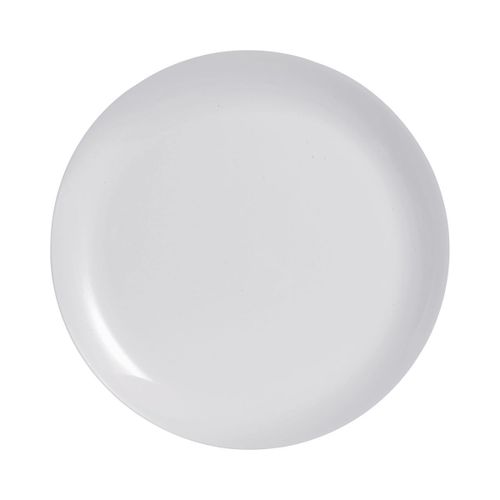 Assiette Plate Grise 27cm Diwali - Luminarc - Verre Opale Extra Résistant