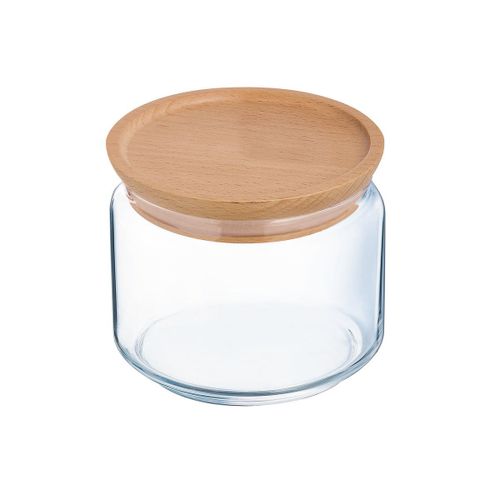 Pot De Conservation En Verre Pure Jar Wood - Luminarc