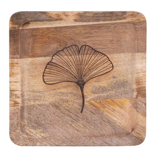 Plateau Carré Ginkgo 20,2x20,2 Cm