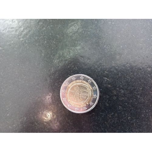 Pièce 2 Euros Commémorative 1999 2009 Rare Française