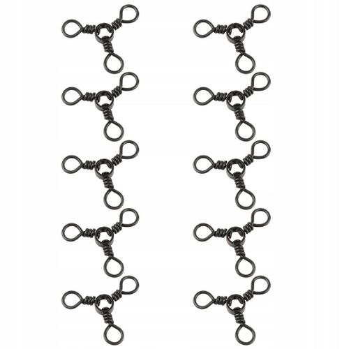 6/8/10 3 Way Rolling Barrel Swives Solid Rig Ring