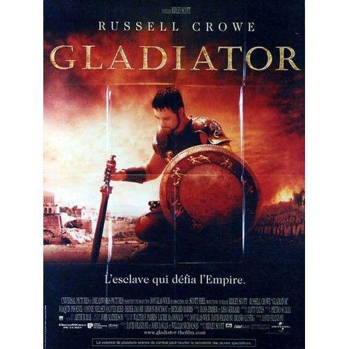 Gladiator - Russell Crowe - Joaquin Phoenix - Ridley Scott - Oliver Reed - 2000 - Affiche De Cinéma Pliée 120x160 Cm