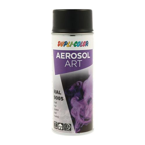 Bombe de peinture de couleur AEROSOL Art noir foncé mat RAL 9005 400 ml bombe aé (Par 6)
