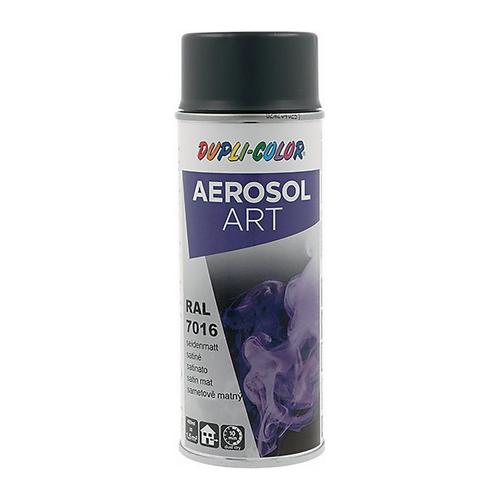 Bombe de peinture de couleur AEROSOL Art gris anthracite satiné RAL 7016 400 ml (Par 6)