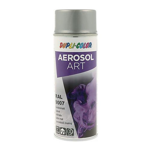 Bombe de peinture de couleur AEROSOL Art aluminium gris satiné RAL 9007 400 ml b (Par 6)