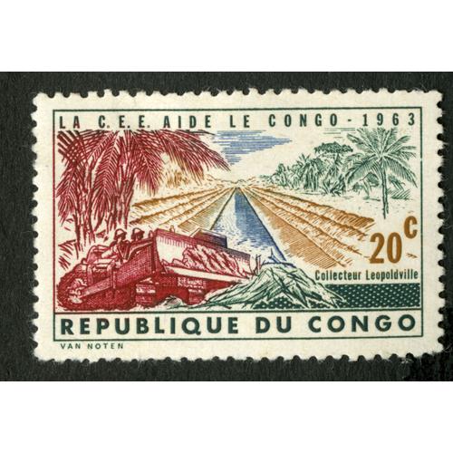 Timbre Non Oblitéré République Du Congo, Collecteur Leopoldville, La C.E.E. Aide Le Congo 1963, 20 C