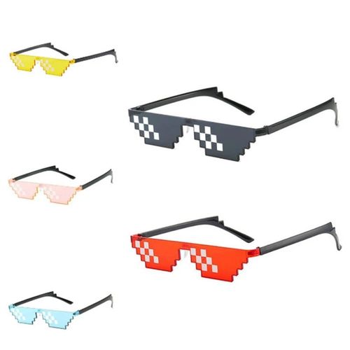 Lunettes De Soleil Pour Hommes Et Femmes, Accessoires De Sport, Protection Des Yeux, Cyclisme, Pixel De Codage 8 Bits, Vintage, Ombres, Mosaïque De Vie, 3 @ #