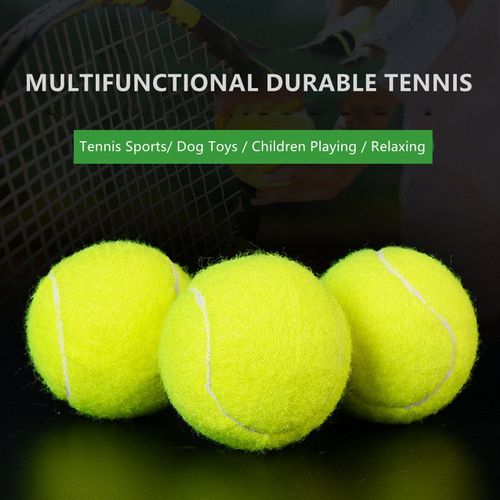 Balle D'entraînement Professionnelle En Caoutchouc Renforcé, Amortisseurs De Chocs, Haute Élasticité, Durable, Pour Club De Tennis, Entraînement Scolaire, 1 Pièce, 3 @ #