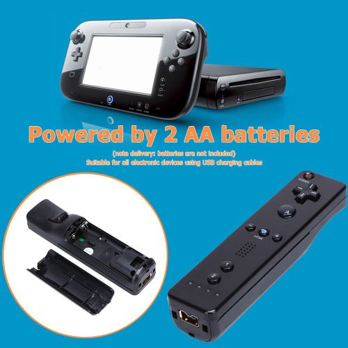 Manette De Jeu Noire Pour Console Nintendo Wii U, Contrôleur À Distance