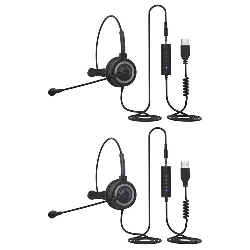 Casque D'ordinateur Usb Filaire, 3.5mm, Pour Center D'appel, Pour Business, Opérateur Téléphonique, Microphone