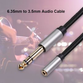 Câble Pour Instrument Professionnel, Partie Audio, Pour Clavier De Guitare, Piano, 6.35mm Mâle À 3.5mm Femelle, Cordon Pour Casque