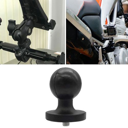Base De Pince De Guidon De Moto 1 Pouce, Support De Tête Sphérique En Caoutchouc Pour Caméra D'action Gopro, Accessoires De Support De Téléphones Portables 1 Pièce