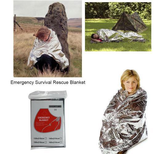 Couverture De Survie D'urgence, Couverture Thermique De Premiers Secours, Papier D'aluminium Chaud Et Sec Pour Camping, Randonnée, Équipement De Sécurité