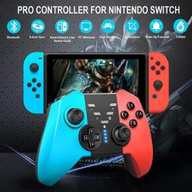 Manette Switch sans Fil pour Switch/Switch Lite/Switch OLED, Manette Switch  Pro avec One Key Wake Up/Turbo Function/6 Axis Gyro Sensor/Dual Vibration, Manette  pour PC Game
