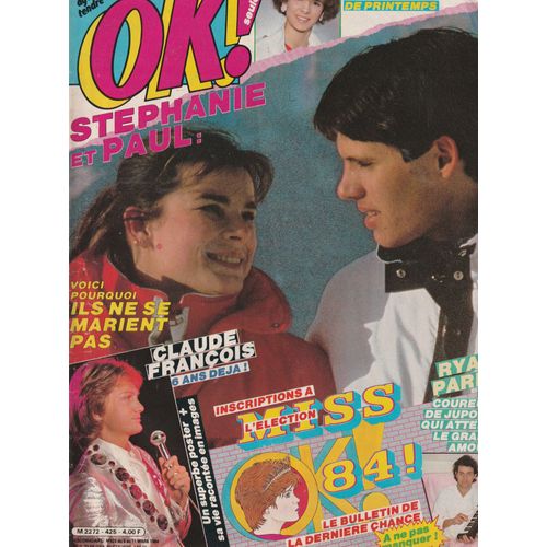 Lisa Marie Presley 1p/ Diane Tell 1p/ Claude Francois 2p + Poster / Ryan Paris 1p/ Articles Photos Linda De Suza , Eurythmics , Miou Miou , Rose Laurens , Jean Luc Lahaye , Goldman , Lio 425