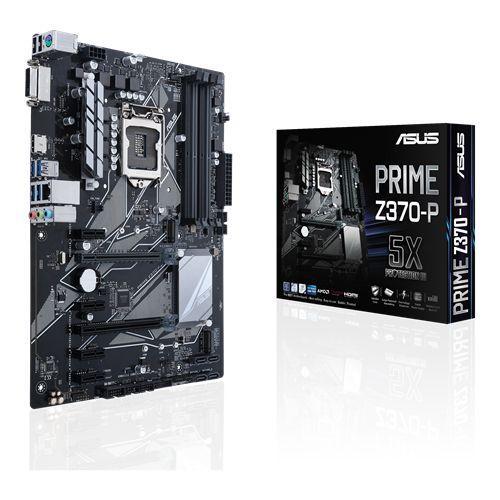 Asus PRIME Z370-P Carte Mère Intel Socket 1151 - DDR4-SDRAM 4000 MHz, DIMM, 2133,HDMI, SATA 6 Gb/s et USB 3.1 Gen 1