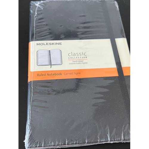 Carnet Moleskine Ligné Couverture Rigide Noire