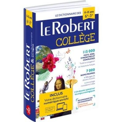 Le Robert Collège - Avec Carte Numérique