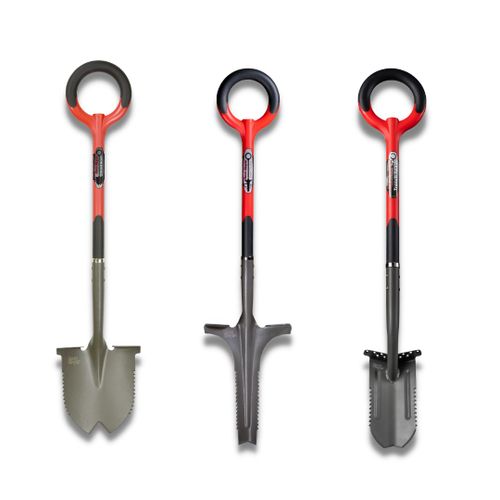 Venteo | Kit RootSlayer? | Pelle ronde/Désherbeur/Bêche de tranchées | Bêcher/Creuser/Désherber | Multifonctions pour vos surfaces tenaces