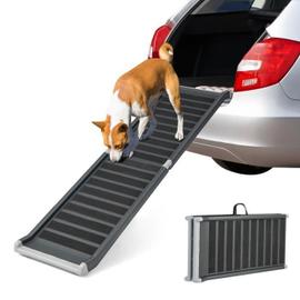 Rampe d'accès pour chien pliable à 4 niveaux et à hauteur réglable