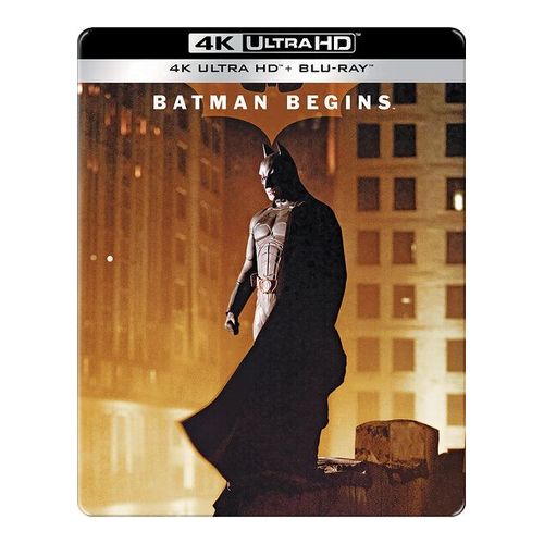 Batman Begins - 4k Ultra Hd + Blu-Ray + Blu-Ray Bonus - Édition Boîtier Steelbook