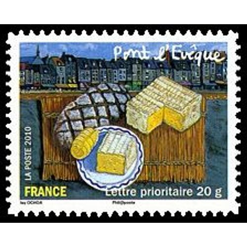 Timbre France 2010 Oblitéré - Pont L'evêque - Prioritaire 20 G Yt449