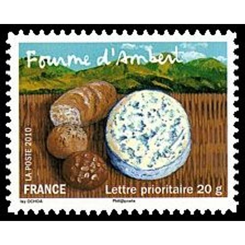Timbre France 2010 Oblitéré - Fourme D'ambert - Prioritaire 20 G Yt453