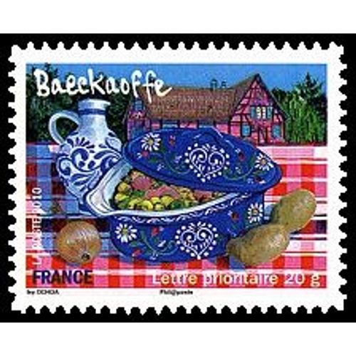 Timbre France 2010 Oblitéré - Baeckaoffe- Prioritaire 20 G Yt444