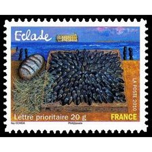 Timbre France 2010 Oblitéré - L'éclade - Prioritaire 20 G Yt443