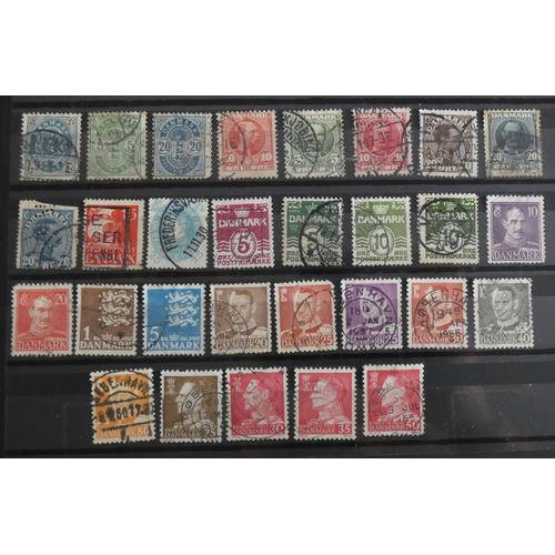 Lot De 29 Timbres Danemark