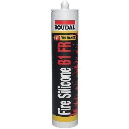 Mastic coupe-feu Fire Silicone B1 FR - étanche à la fumée - 300 mL noir 15u SOUDAL