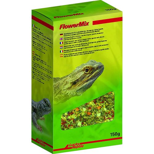Lucky Reptile Flower Mix 150 G Mélange De Fleurs Pour Tortues Terrestres Agames Barbus Iguanes Vertes Agames De Queue D Épine Et Autres Reptiles Herbivores