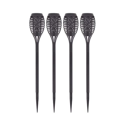 Xanlite - Lot De 4 Piquets Led Solaire Flamme, Spéciale Extérieur (Ip44) - So4flamme