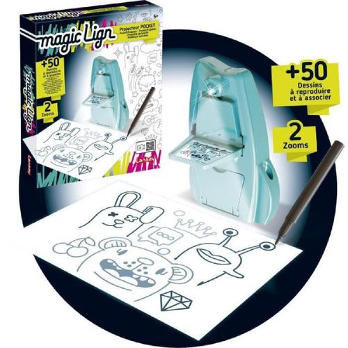 Magic Lign - Projecteur Pocket - Dessins Et Coloriages - Des 5 Ans - Lansay