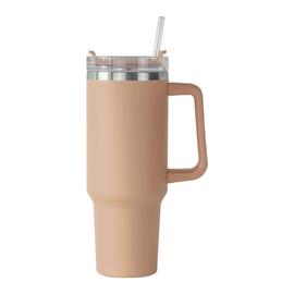 Verre avec Paille (380 ml) - Mug avec couvercle Couleur - Rouge