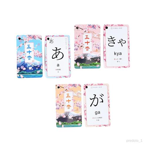 Cartes Mémoire Japonaises Auto-Apprentissage Débutants Apprentissage Du Langage De Mémoire Ensembles De Caractères Kanji Alphabet Élémentaire Pour La