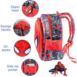 Spiderman Sac à Dos Enfant Cartable Spider Man araignée Marvel Comics  Super-héros thème dessin animé