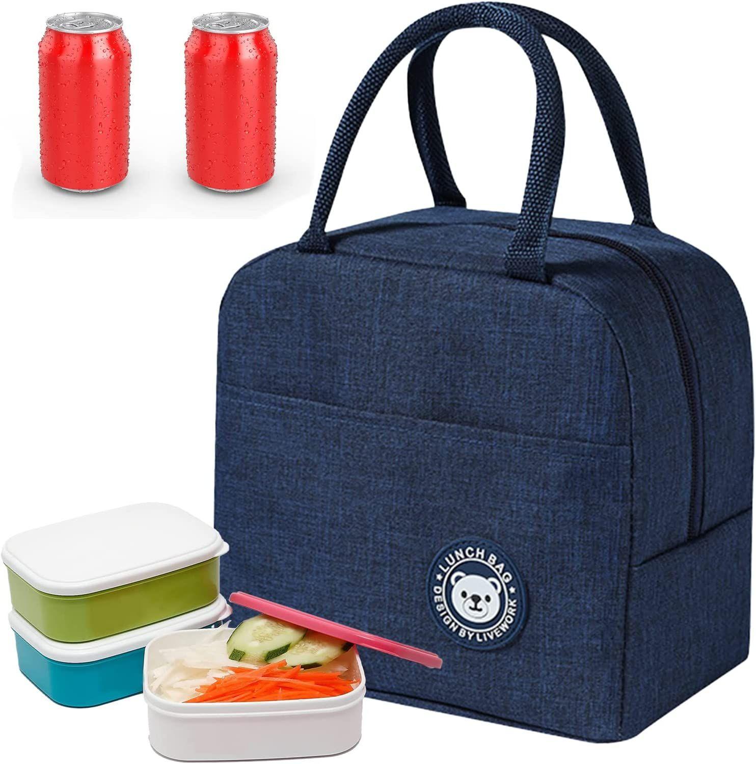 JIASHA Sac Isotherme Repas, Sac de Transport Repas Lunch Bag Portable Sac  Lunch Box Bag à Déjeuner Waterproof, pour Bureau l'école Voyage Camping  Repas Préparés (gris) : : Cuisine et Maison