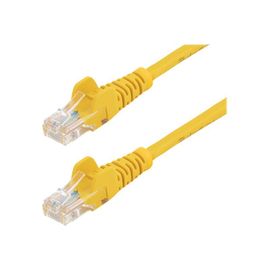 StarTech.com Câble réseau Cat5e UTP sans crochet de 3 m - Cordon Ethernet RJ45 anti-accroc - Câble patch - M/M - Jaune - Cordon de raccordement - RJ-45 (M) pour RJ-45 (M) - 3 m - UTP - CAT 5e -...