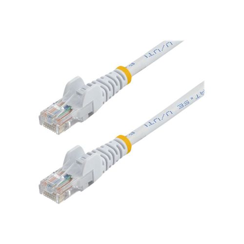 StarTech.com Câble réseau Cat5e UTP sans crochet - 10 m Blanc - Cordon Ethernet RJ45 anti-accroc - Câble patch - Cordon de raccordement - RJ-45 (M) pour RJ-45 (M) - 10 m - UTP - CAT 5e - sans...