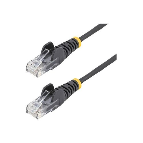 StarTech.com Câble réseau Ethernet RJ45 Cat6 sans crochet de 2 m/UTP/noir - Cordon de raccordement - RJ-45 (M) pour RJ-45 (M) - 2 m - CAT 6 - sans crochet - noir