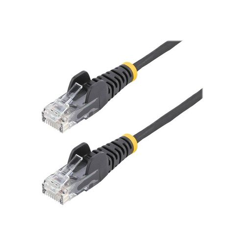 StarTech.com Cable reseau Ethernet RJ45 Cat6 de 3 m - Cordon de brassage mince Cat 6 UTP sans crochet - Fil Gigabit noir (N6PAT300CMBKS) - Cordon de raccordement - RJ-45 (M) pour RJ-45 (M) - 3 m...