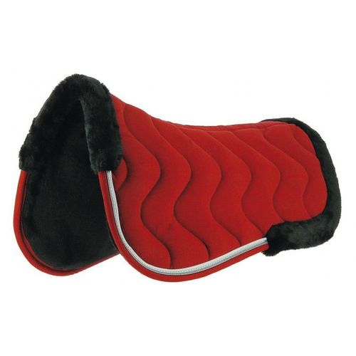 Amortisseur De Dos Equithème "Jump Pro" - Couleur : Rouge/Blanc, Taille : Cheval, Équitation