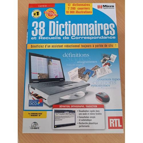 Cd Rom 38 Dictionnaires Et Recueils De Correspondance 