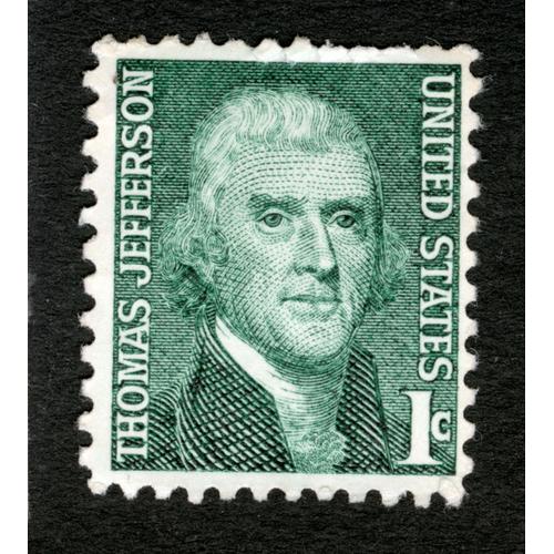 Timbre Non Oblitéré Thomas Jefferson, United States, 1 C