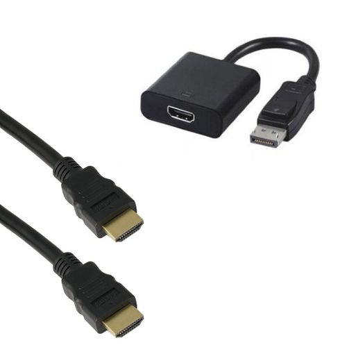 Adaptateur convertisseur Display port vers HDMI + Câble HDMI 1 mètre - Straße Tech ®
