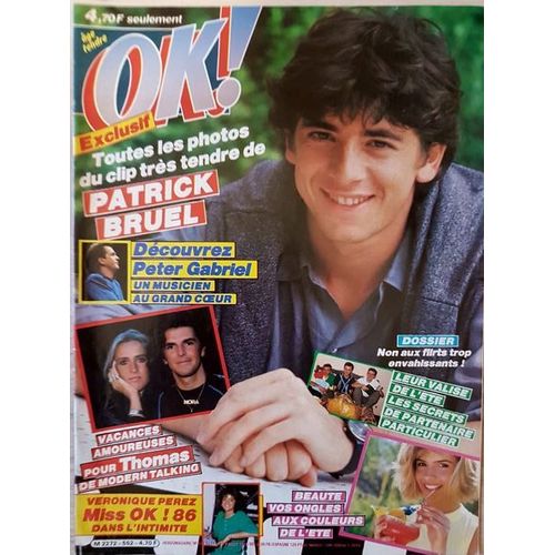 Ok Age Tendre 552 1986 Bruel Leroy Beaulieu/Peter Gabriel/Jean Jacque Lafon/Miss Ok/Lionel Kazan/Partenaire Particulier